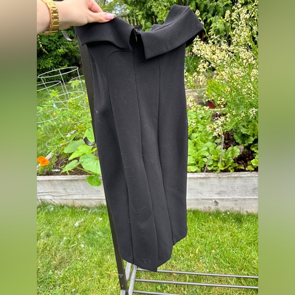 Black strapless Zara midi dress - Picture 3 of 3